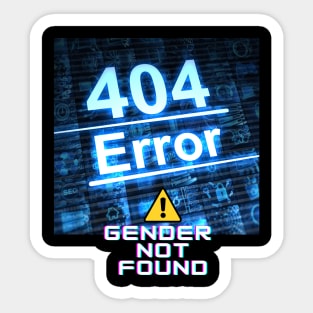 404 Error gender not found! Sticker